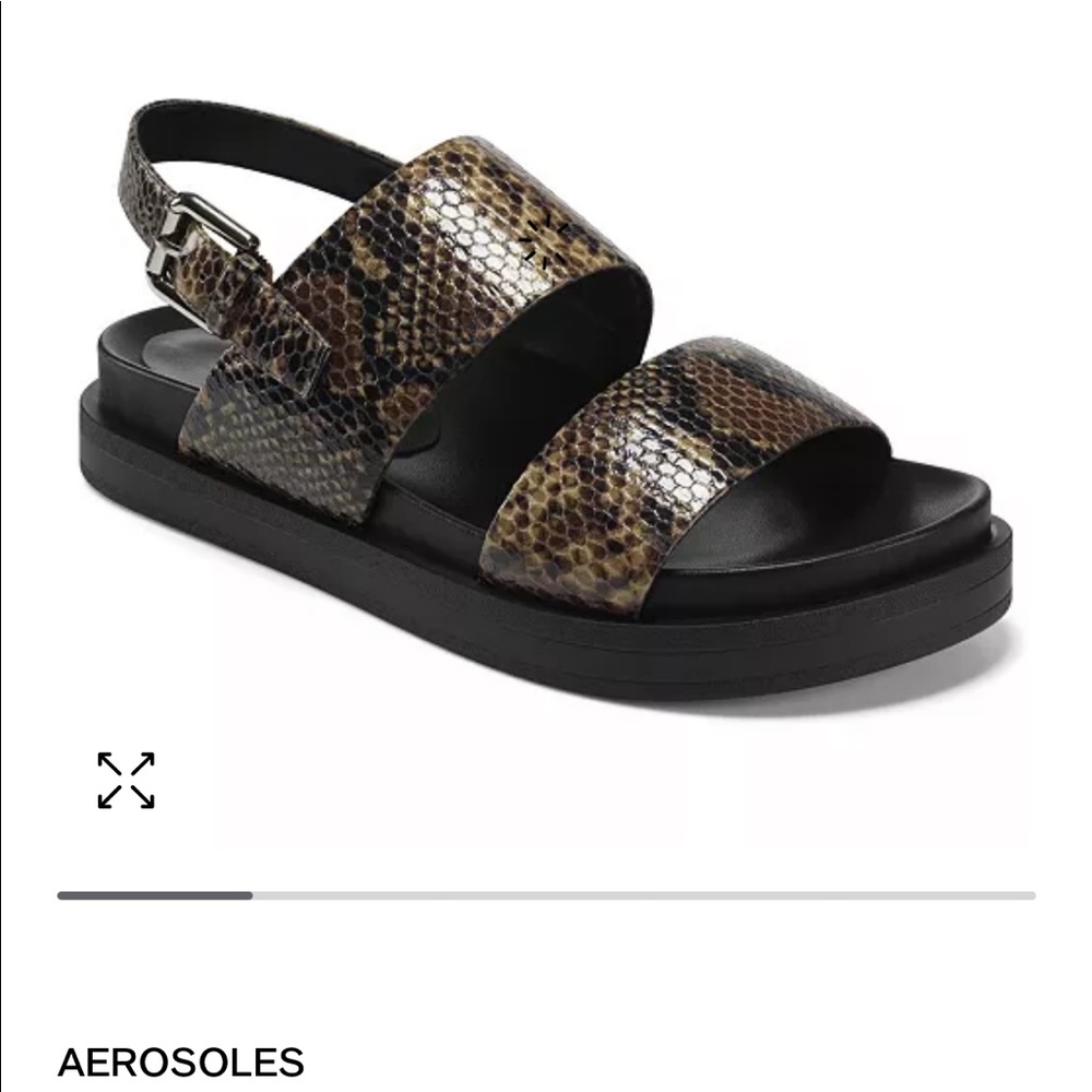 The Leggenda double strap sandal by Aersole.  Size 7 NEW!